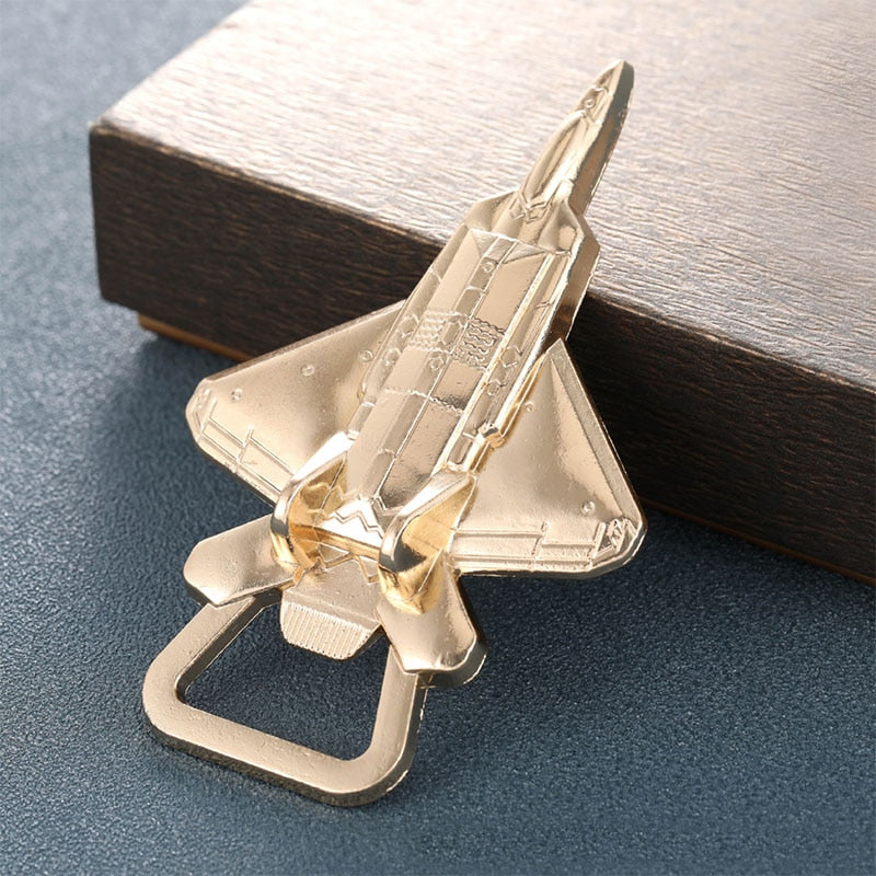 Gold Airplane Souvenir  Bottle Opener Gifts