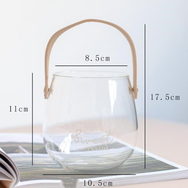 Transparent Glass Tabletop Decoration Utensils