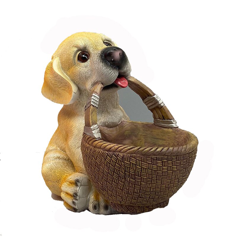 Puppy Storage Key Box Figurine