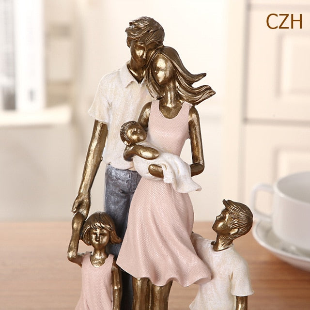 Handmade Family Statue Ornaments