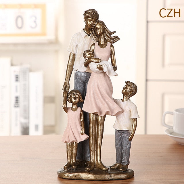 Handmade Family Statue Ornaments