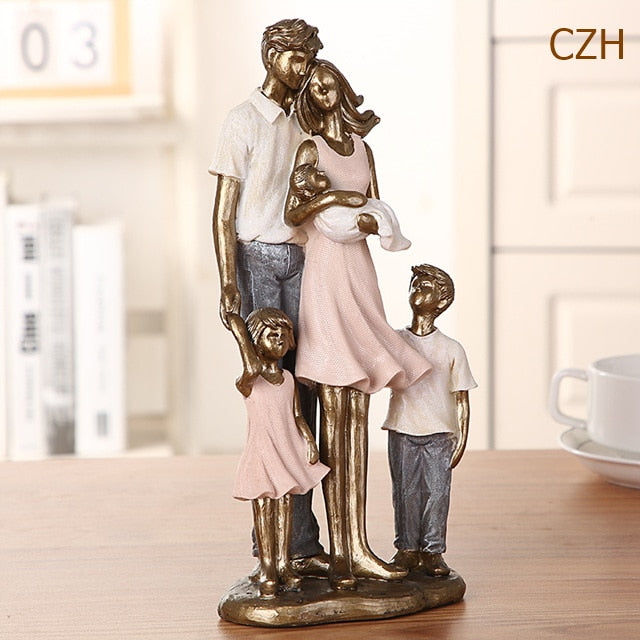 Handmade Family Statue Ornaments