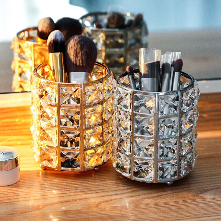 Crystal Luxury Cube Cosmetics Storage Box