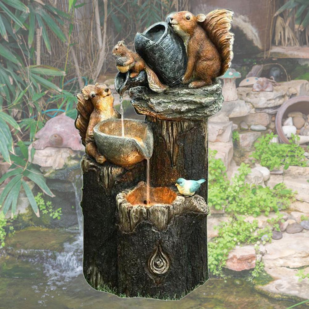 Multi-color Cascading Freestanding Duck Garden Decor