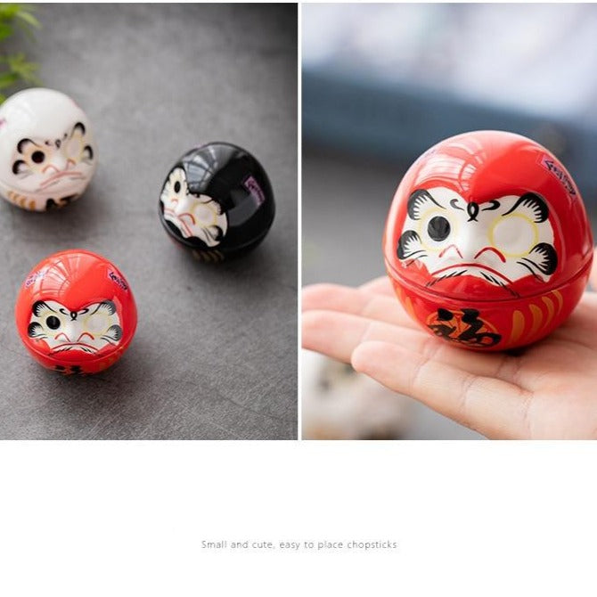 Japanese Fortune Daruma Doll Ceramic Decor