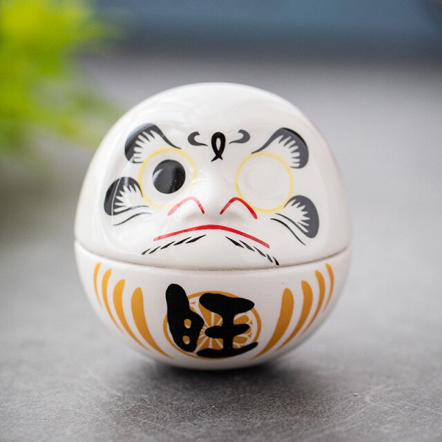 Japanese Fortune Daruma Doll Ceramic Decor