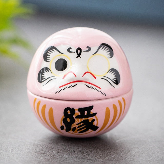 Japanese Fortune Daruma Doll Ceramic Decor