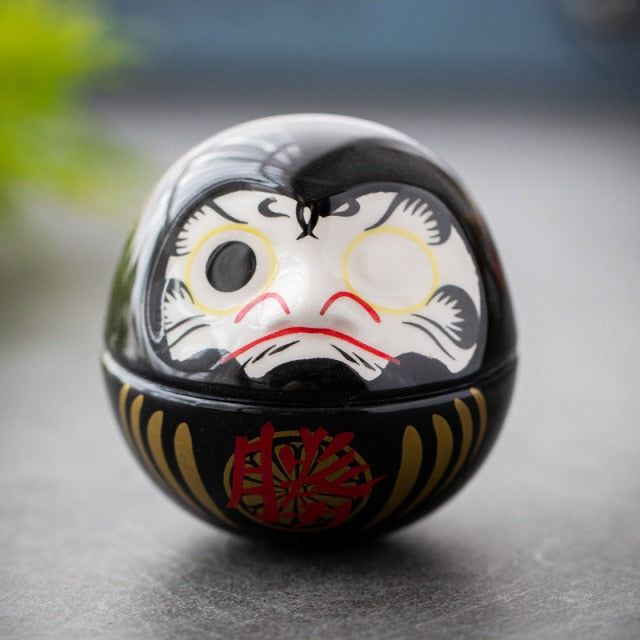 Japanese Fortune Daruma Doll Ceramic Decor