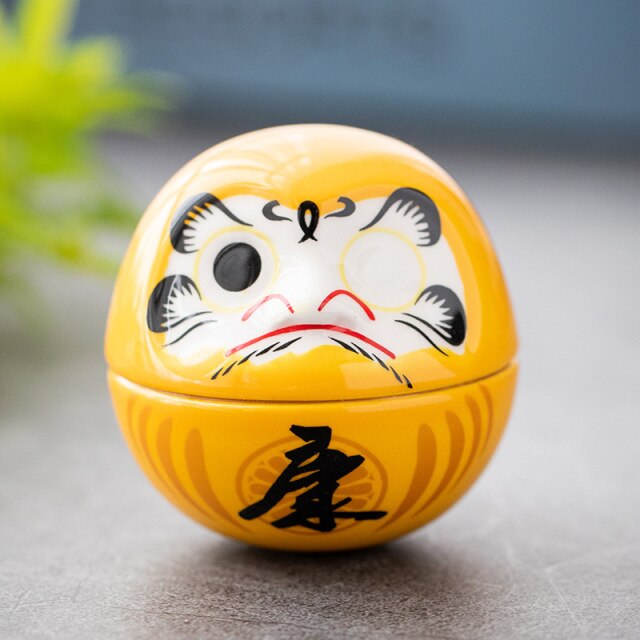 Japanese Fortune Daruma Doll Ceramic Decor