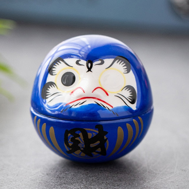 Japanese Fortune Daruma Doll Ceramic Decor