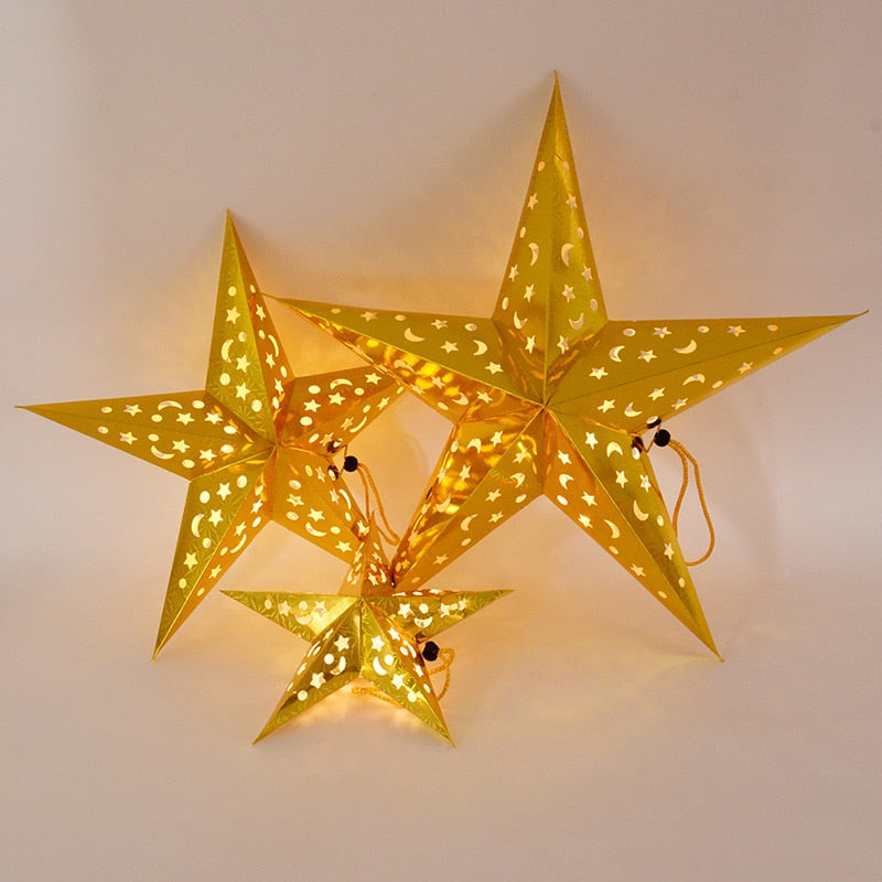 Romantic Hollow Star Garden Party Light