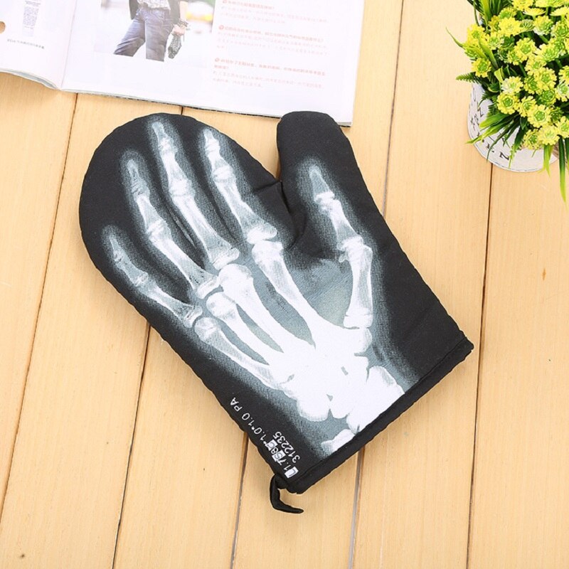 X-Ray Skeleton Microwave Oven Heat Resistant Glove