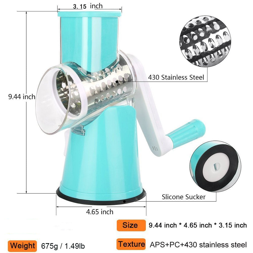 Manual Kitchen Cutter Slicer Roller Gadget